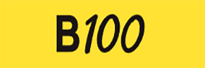 B100 logo