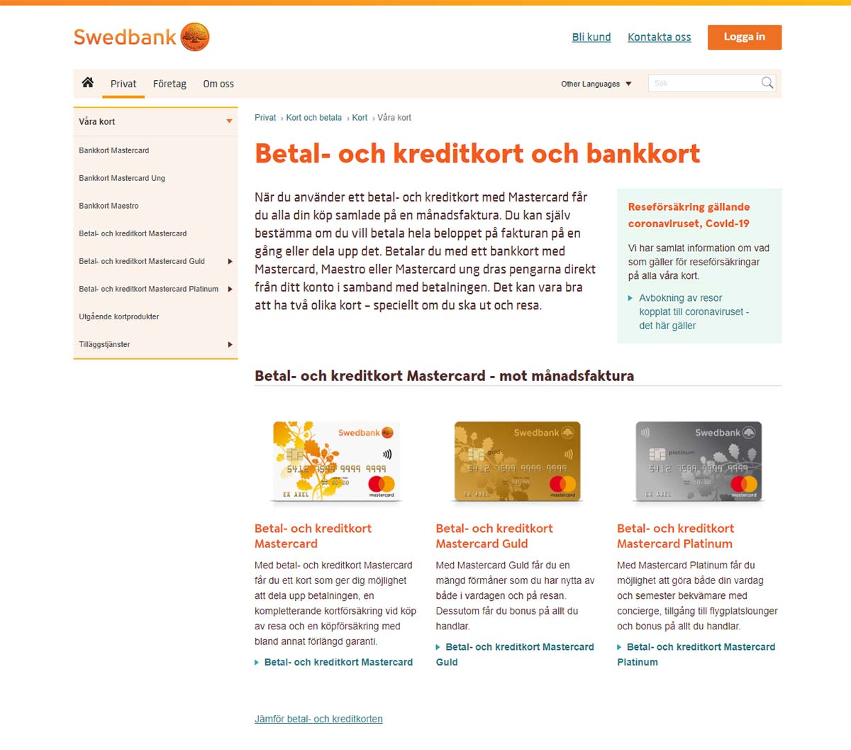 Swedbank Kreditkort - Omdöme - Top5Credits